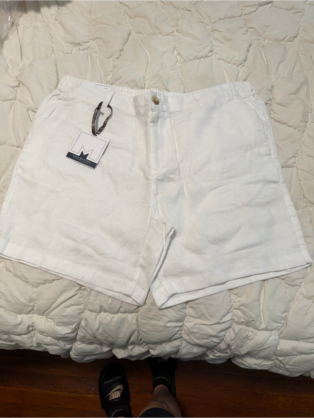 NWT Collection by Michael Strahan 7” inseam linen shorts XL